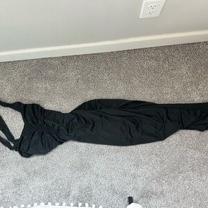 Free People Black Chemise Dress